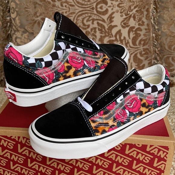 Vans Old Skool Rose/Animalchck True White/Multi WM - Picture 9 of 16